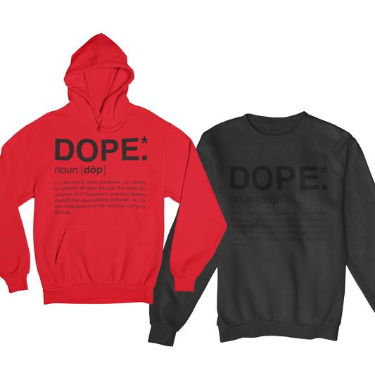 Hoodie/Crewneck Bundle (Red/Black)